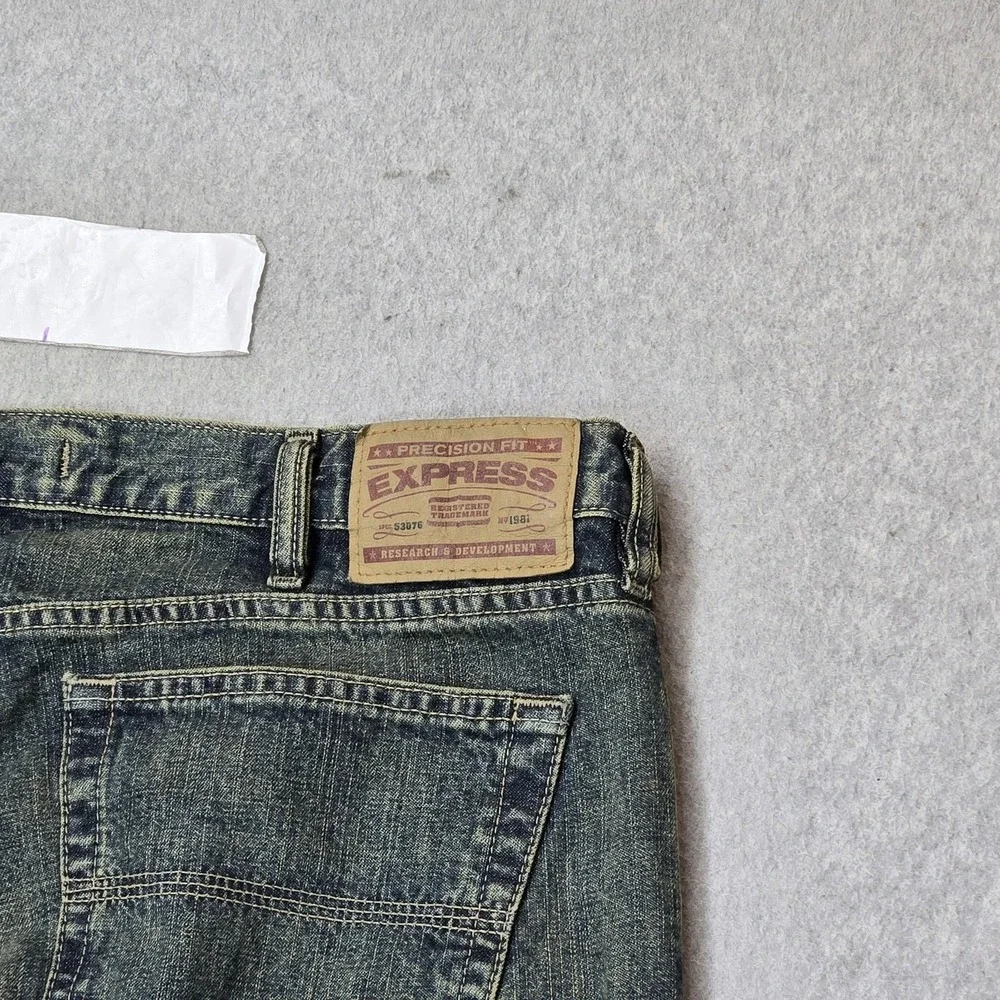 VINTAGE Express Men Jeans 38X34 Blue Denim Meneker 35